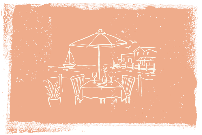 Waterfront-Dining Waterfront and outdoor dining on Fort Myers Beach
